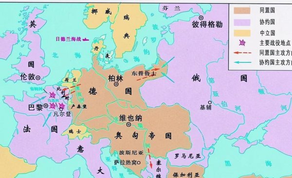 一战开始时间与结束时间