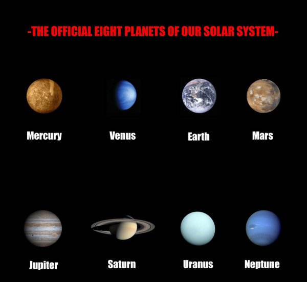 八大行星排列顺序记忆口诀