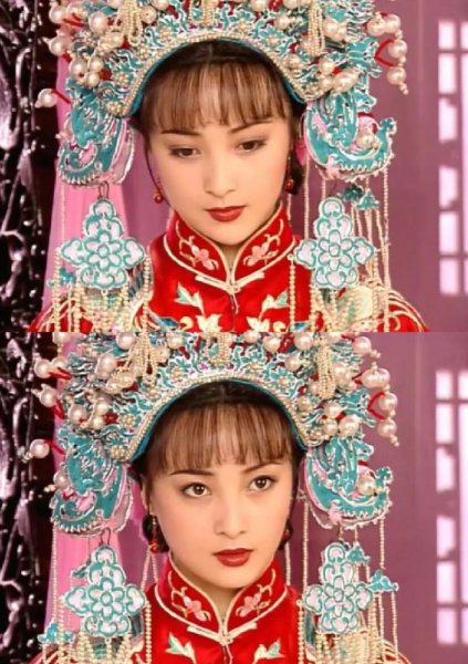 好看的古装照片女生红色衣裳