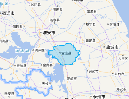 宝应县属于哪个市管辖地图