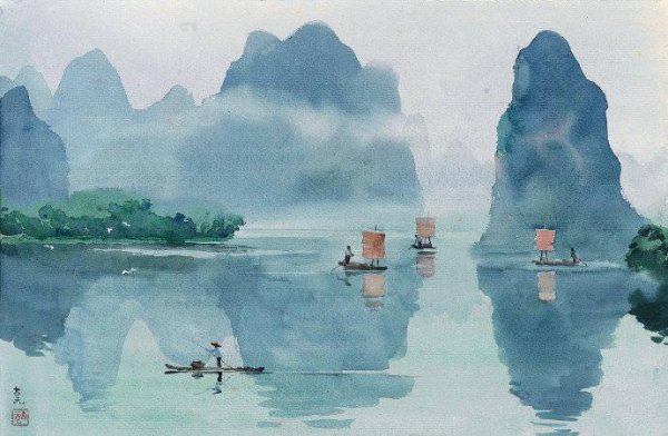 描写有意境的带云的诗句