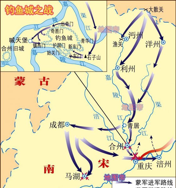合川钓鱼城历史简介概况