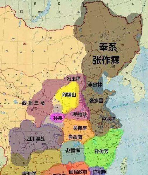 北洋军阀都有哪些势力