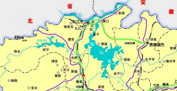 我国面积最大的淡水湖鄱阳湖位于什么省