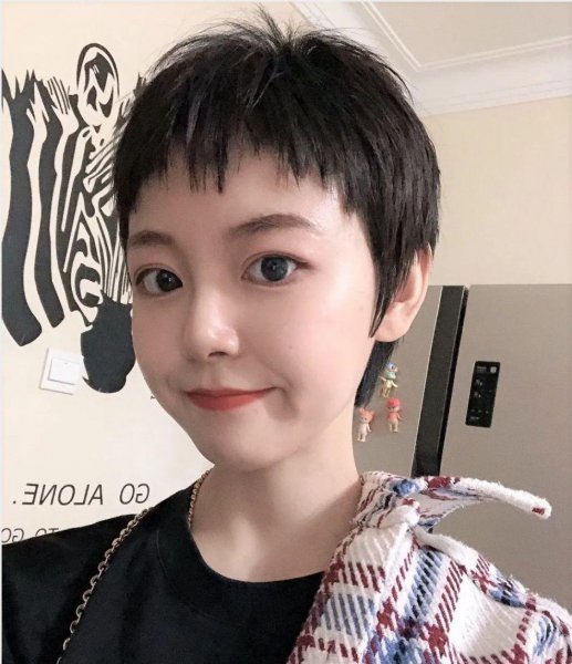 脸大头发少适合什么发型