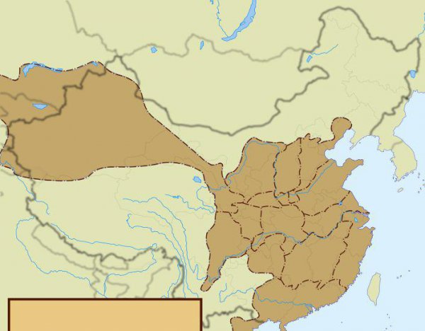 唐朝强盛时期的地图