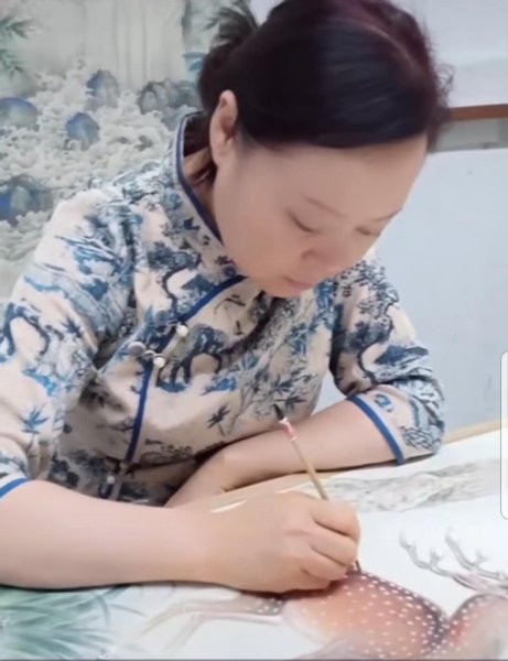 鹤鹿同春绘画赏析