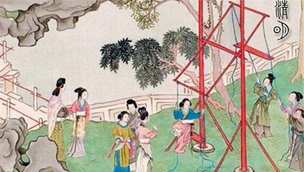 古代的秋千长什么样