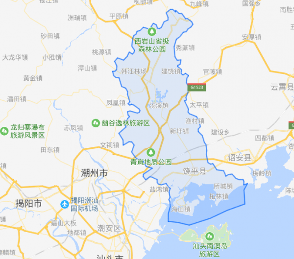 广东省饶平县属于哪个市