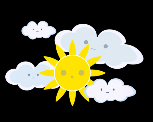 多云是有太阳还是没太阳的意思