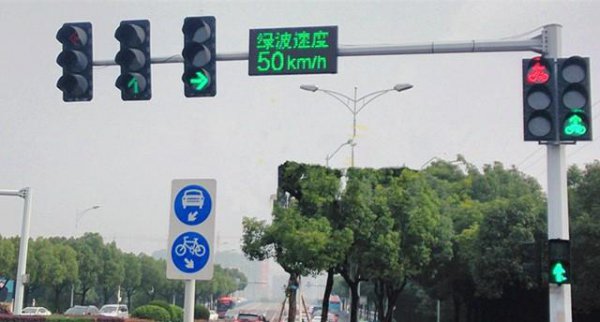 导航上的绿波路段什么意思