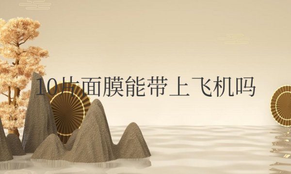 10片面膜能带上飞机吗