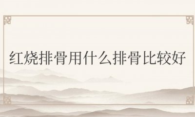 红烧排骨用什么排骨比较好吃窍门 红烧排骨的最佳排骨选择