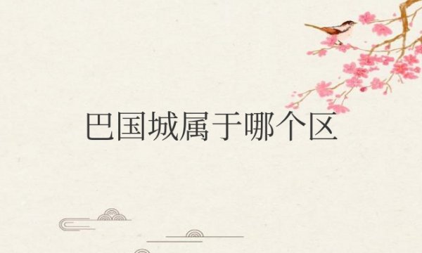 巴国城属于哪个区