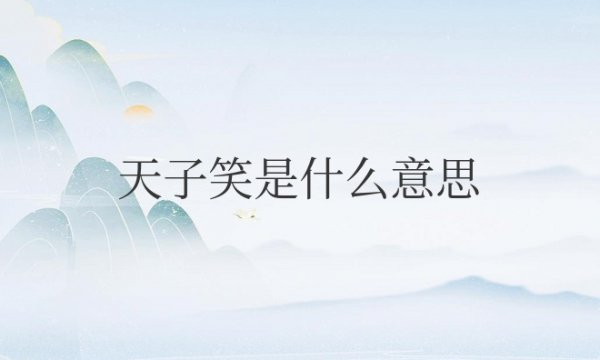天子笑是什么意思