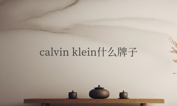 calvin klein什么牌子手表