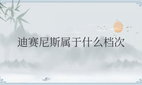 迪赛尼斯属于什么档次几线品牌