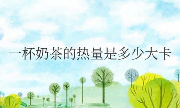 一杯奶茶的热量是多少大卡
