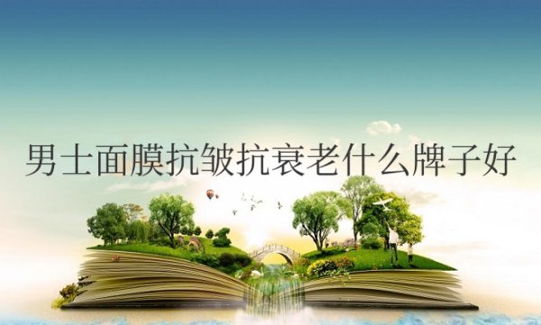 男士面膜抗皱抗衰老什么牌子好