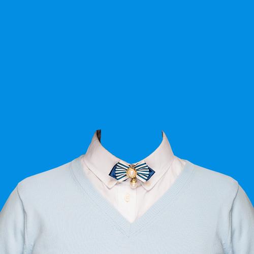 蓝底证件照穿什么颜色的衣服显白好看