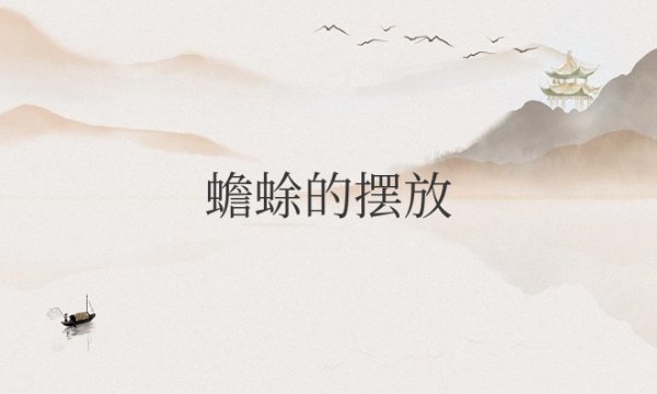 蟾蜍的摆放位置与讲究