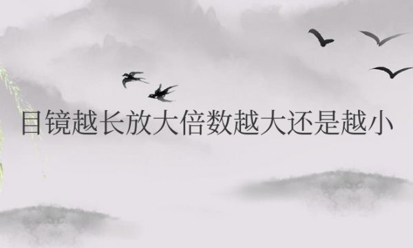 目镜越长放大倍数越大还是越小