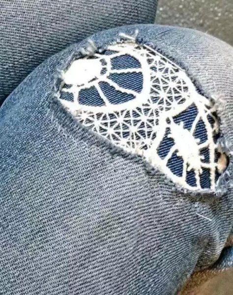 牛仔裤破洞怎样防止洞越来越大