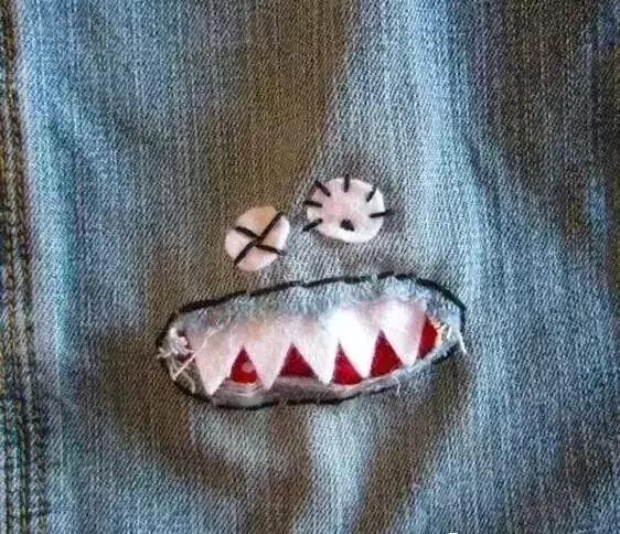 牛仔裤破洞怎样防止洞越来越大