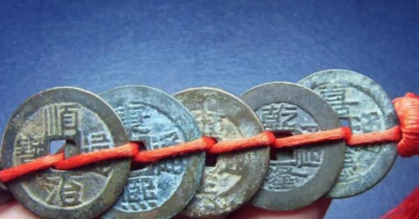 门口五帝钱摆放图正确