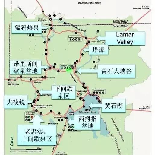 美国黄石国家公园是什么地貌和独特风景