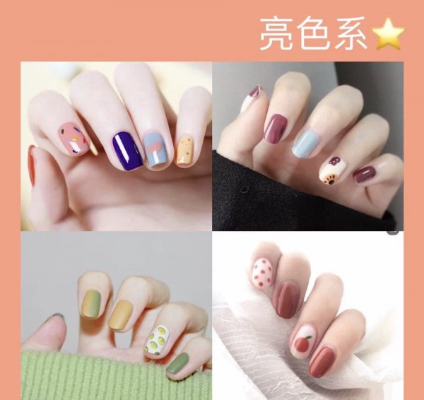 手黑适合的美甲颜色