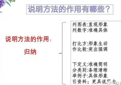 引资料说明方法的作用及特点 小学常用的6种说明方法