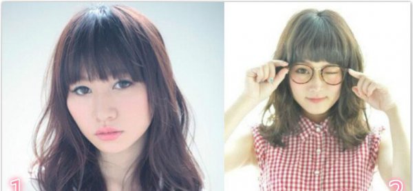 甜美girl必备梨花头中发发型