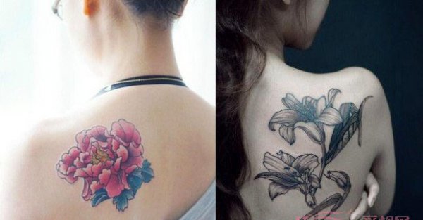 极具创意与个性的女后背纹身图案大全图片