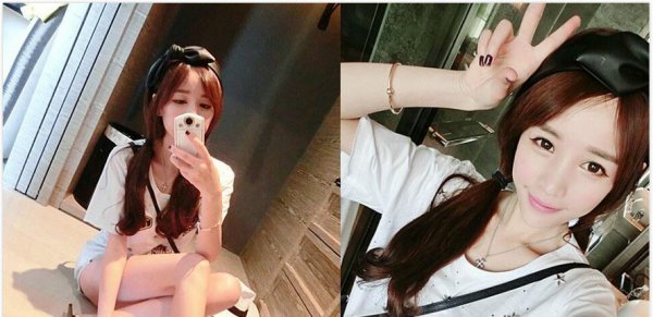 青春甜美学生简单扎发