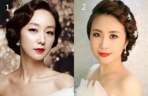 时尚韩式新娘女生发型图片