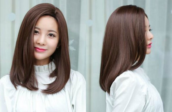 【图片】风格多变的韩式中发直发发型