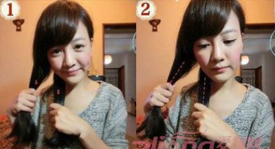 斜鱼骨辫怎么编？可爱甜美风格斜鱼骨辫的编法图解