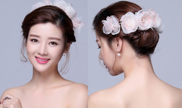 凸显浪漫唯美的2024年最新韩式新娘发型