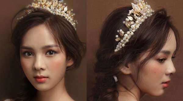凸显浪漫唯美的2024年最新韩式新娘发型
