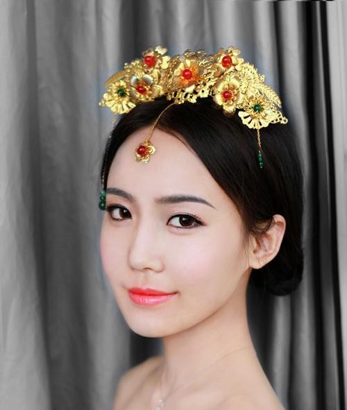中式古典唯美新娘妆教程图解