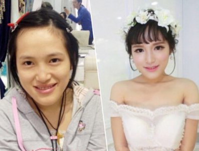 韩式新娘妆前妆后大反差图片 韩式新娘妆前后惊艳变化照片
