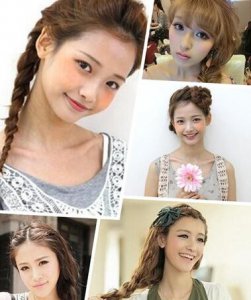 韩式瘦脸辫子发型 打造完美脸型轮廓