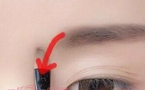 平粗眉怎么画？
