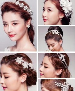 比刘诗诗还美的优雅韩式新娘发型图片欣赏