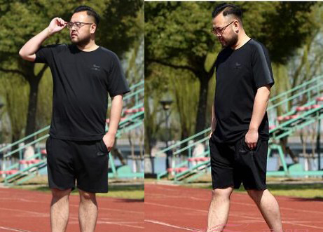2024年夏新款加肥加大运动男套装