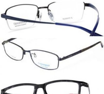 夏蒙商务纯钛眼镜 近视眼戴眼镜也有型