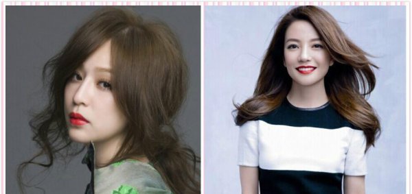 女明星甜美中长发