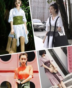 韩版腰封连衣裙 尽显你的迷人“A4腰”