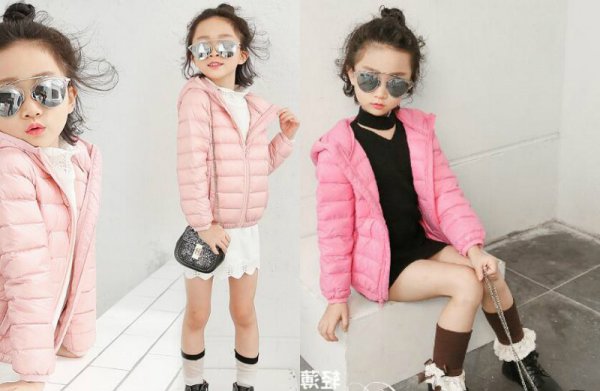 冬季短款女童外套时髦又可爱